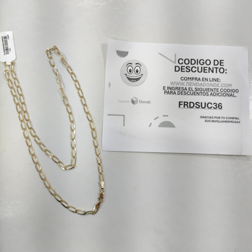 CADENA TEJIDO ESLABONES 11.1G 60 CM (NUEVO)