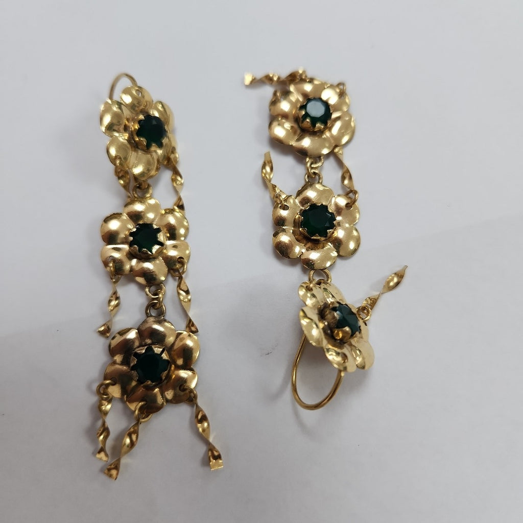 ARETES PAR ORO 14 K 9,70 GRMS (SEMINUEVO)