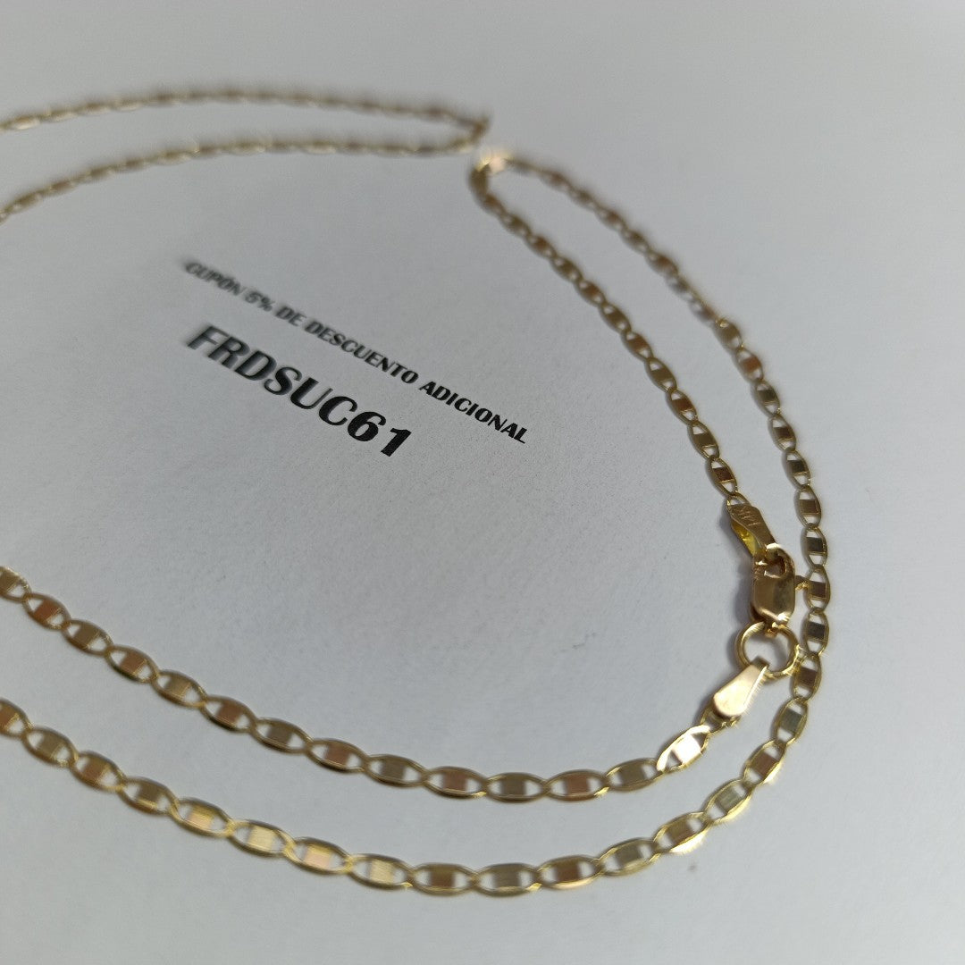 CADENA ESPECIAL MARINERA ESPEJO 3.71G 55 CM (NUEVO)