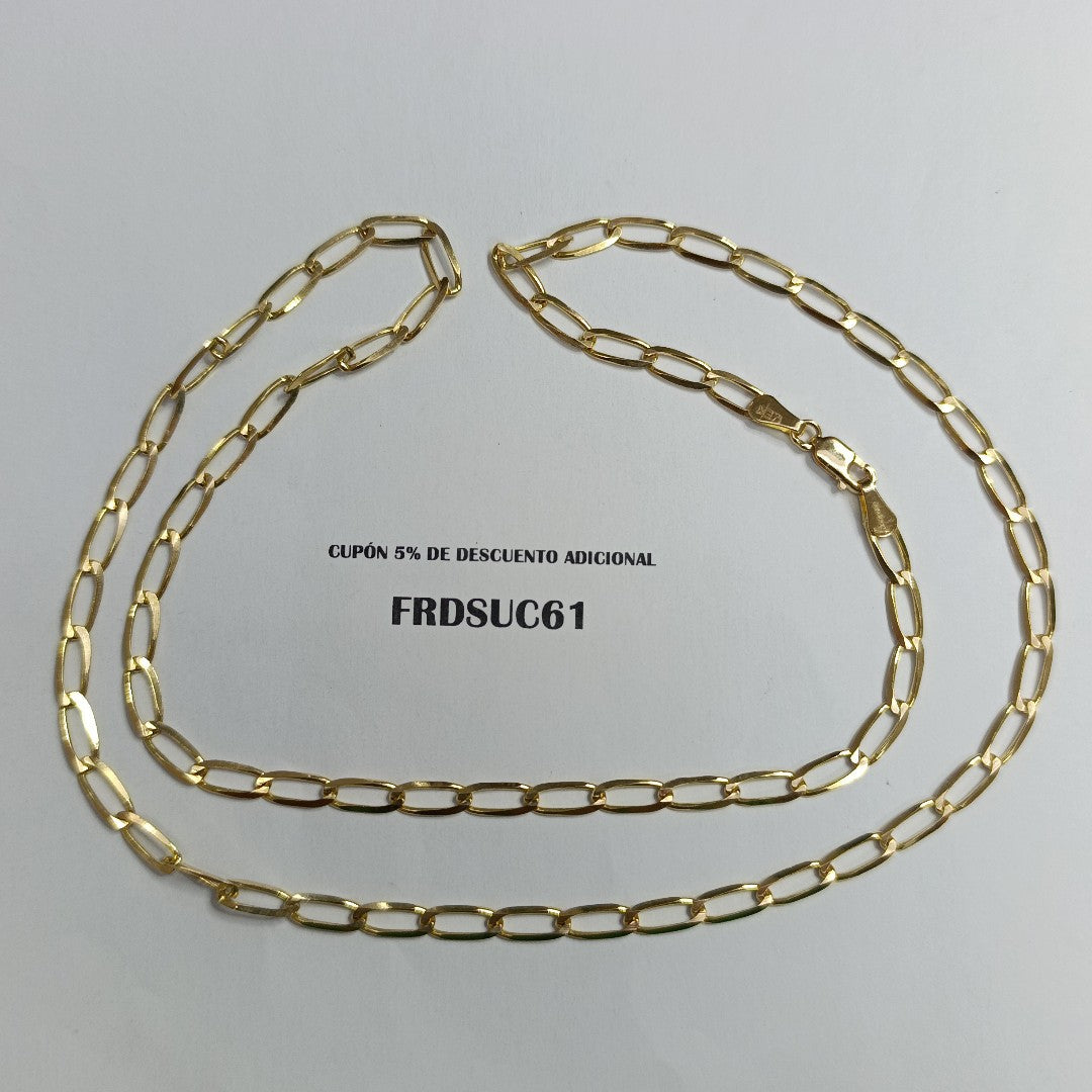 CADENA TEJIDO ESLABONES 10.9G 60 CM (NUEVO)
