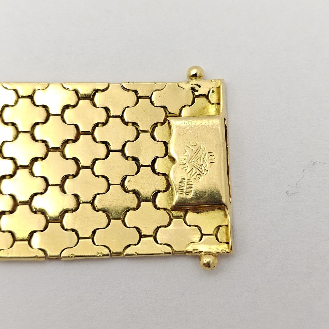 BRAZALETE ORO COMBINADO 18 K 66.6 GRMS (SEMINUEVO)
