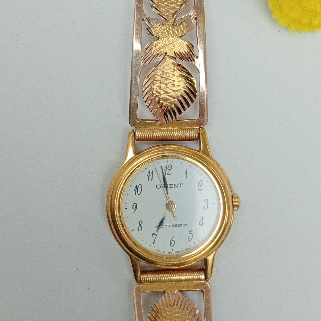 RELOJ CAJA ACERO PULSO ORO ORO 8 K 19,60 GRMS (SEMINUEVO)