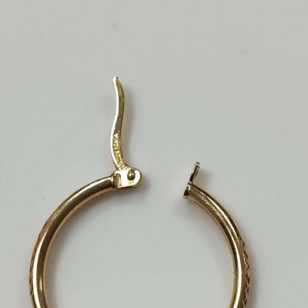 ARRACADAS ORO 10K 1.5 (NUEVO)