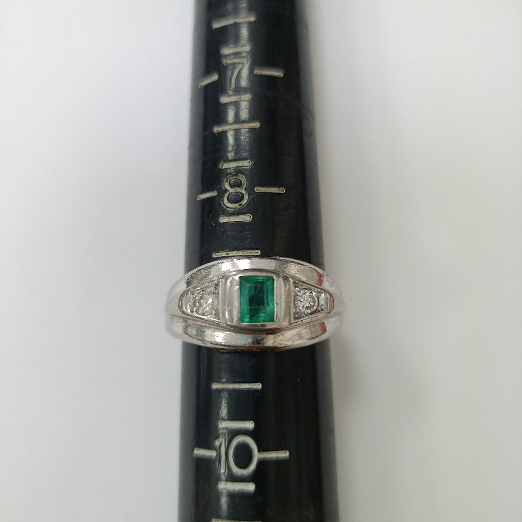 ANILLO ORO BLANCO 14 K 10.4 GRMS (SEMINUEVO)