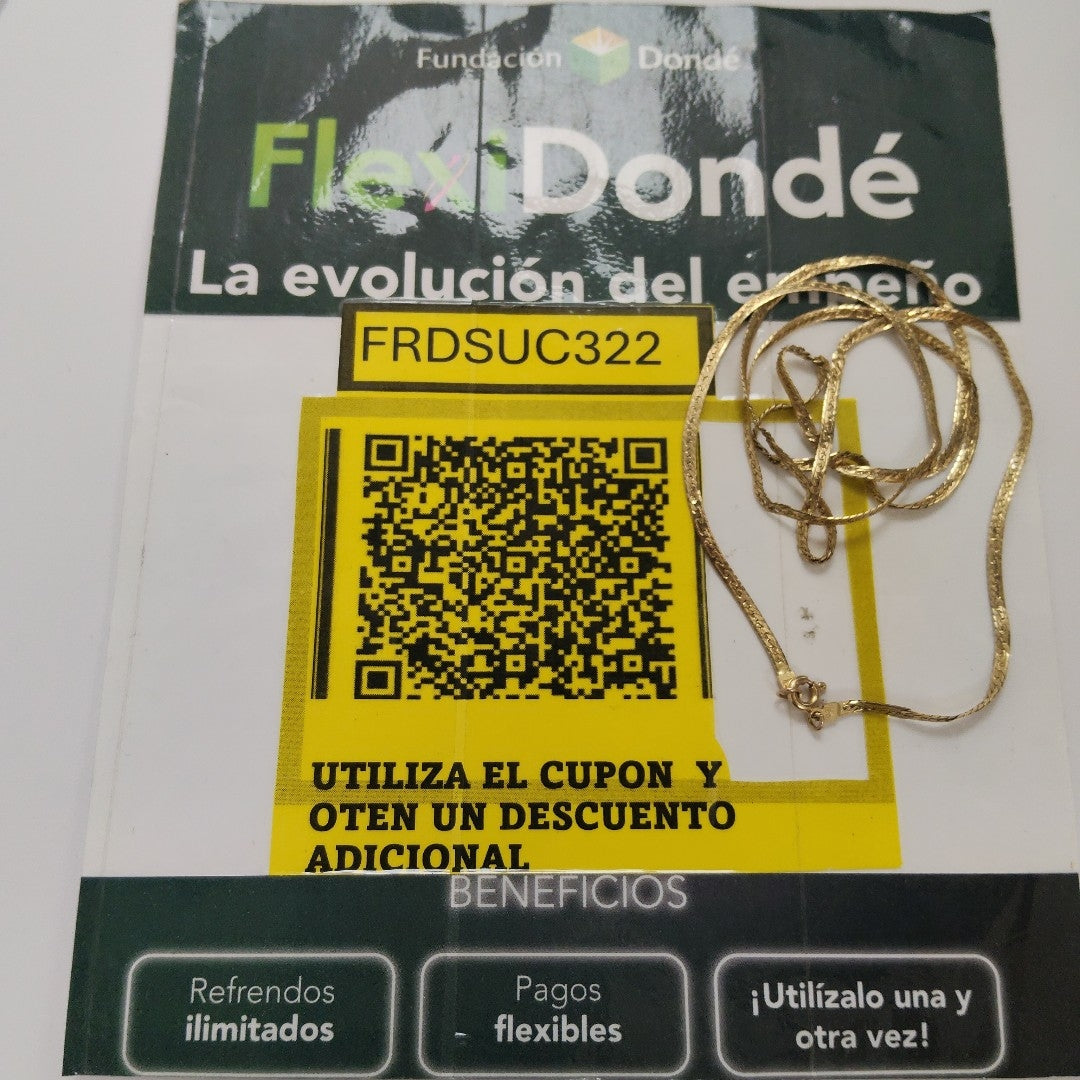 CADENA ORO 14 K 4,50 GRMS (SEMINUEVO)
