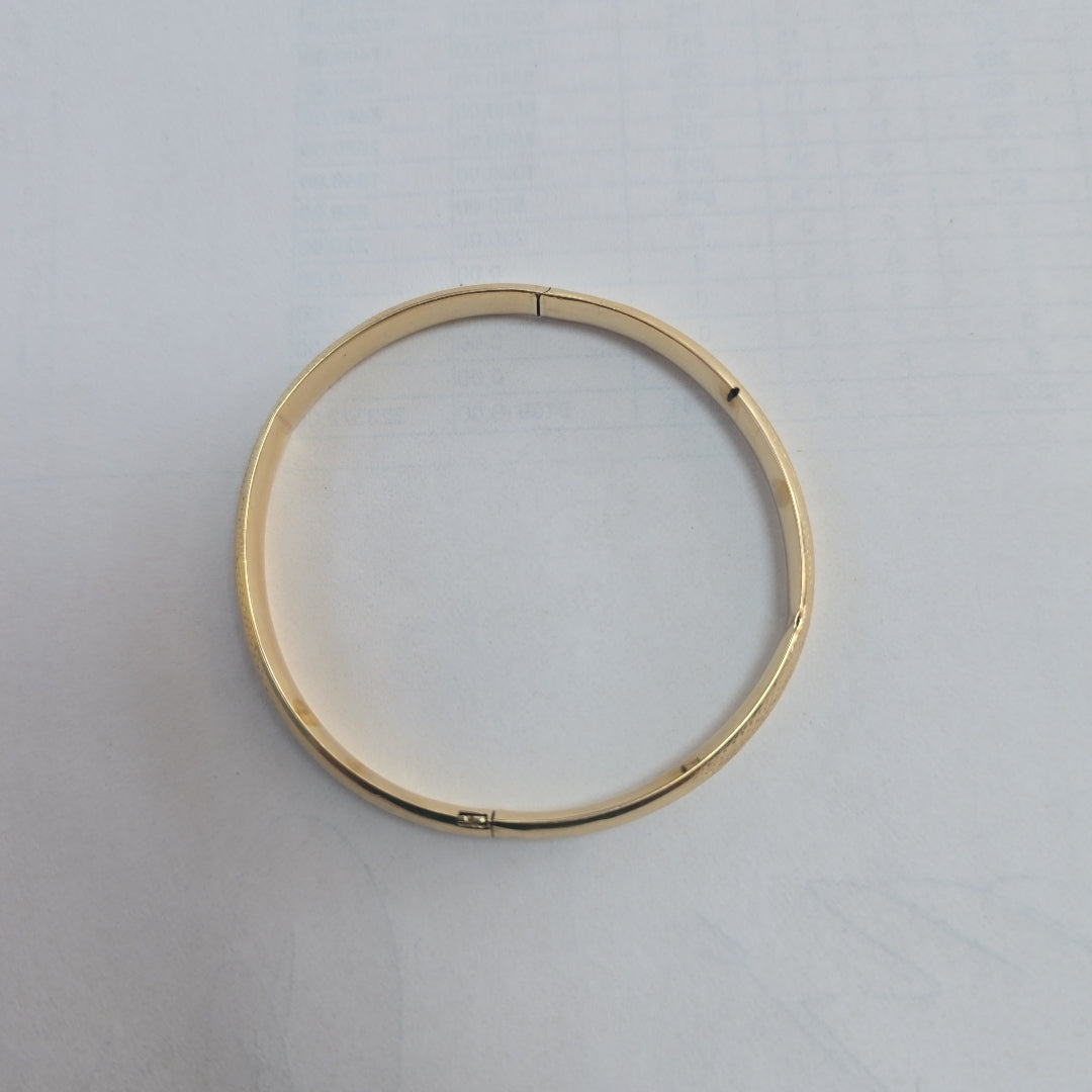 PULSERA RIGIDA ORO 14 K 7,60 GRMS (SEMINUEVO)