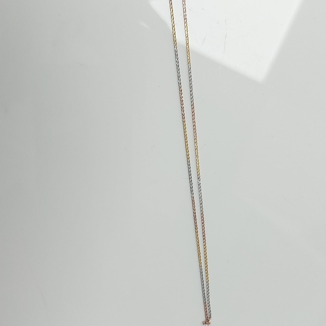 CADENA ORO COMBINADO 14 K 1,00 GRMS (SEMINUEVO)