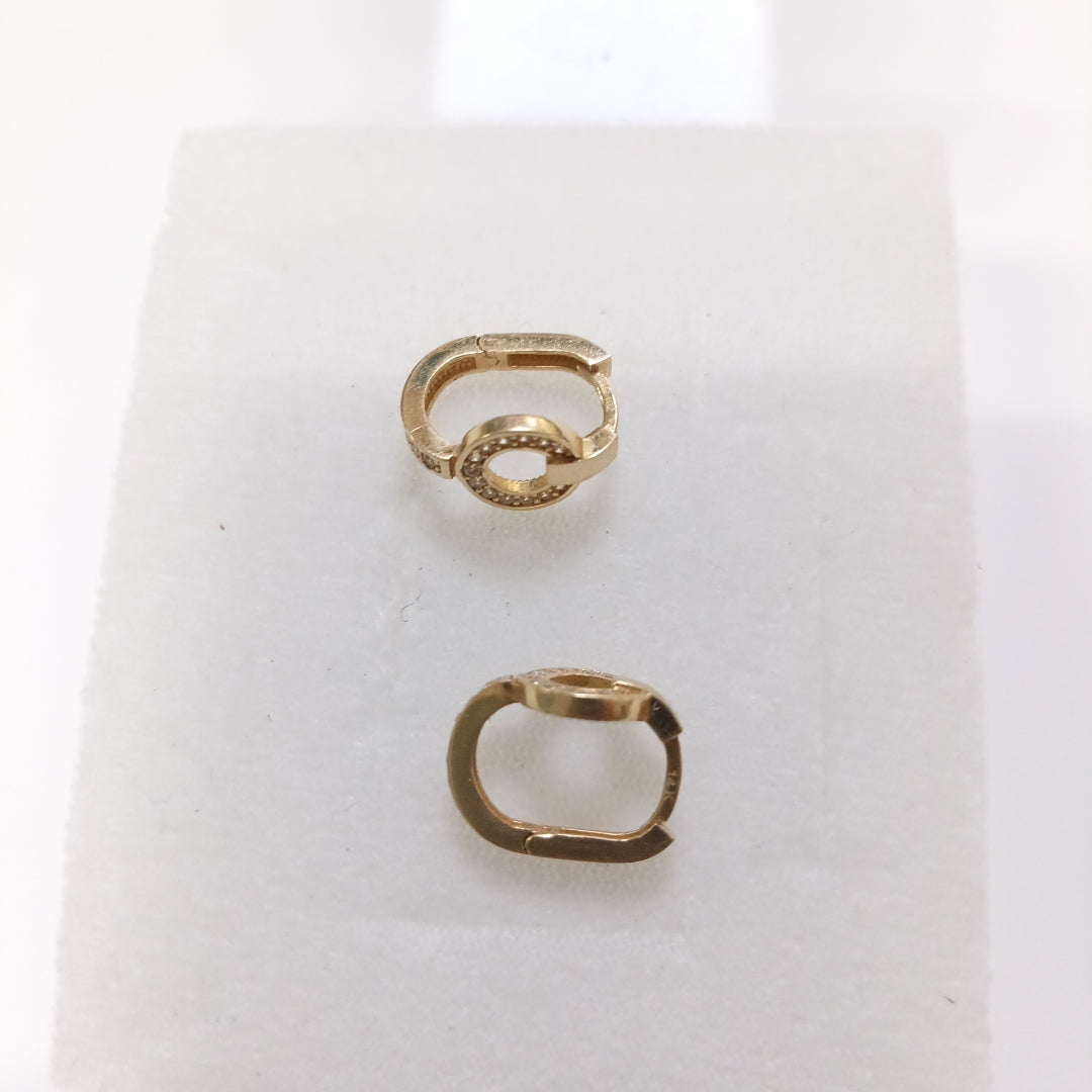 ARRACADAS PAR ORO 14 K 2.5 GRMS (SEMINUEVO)