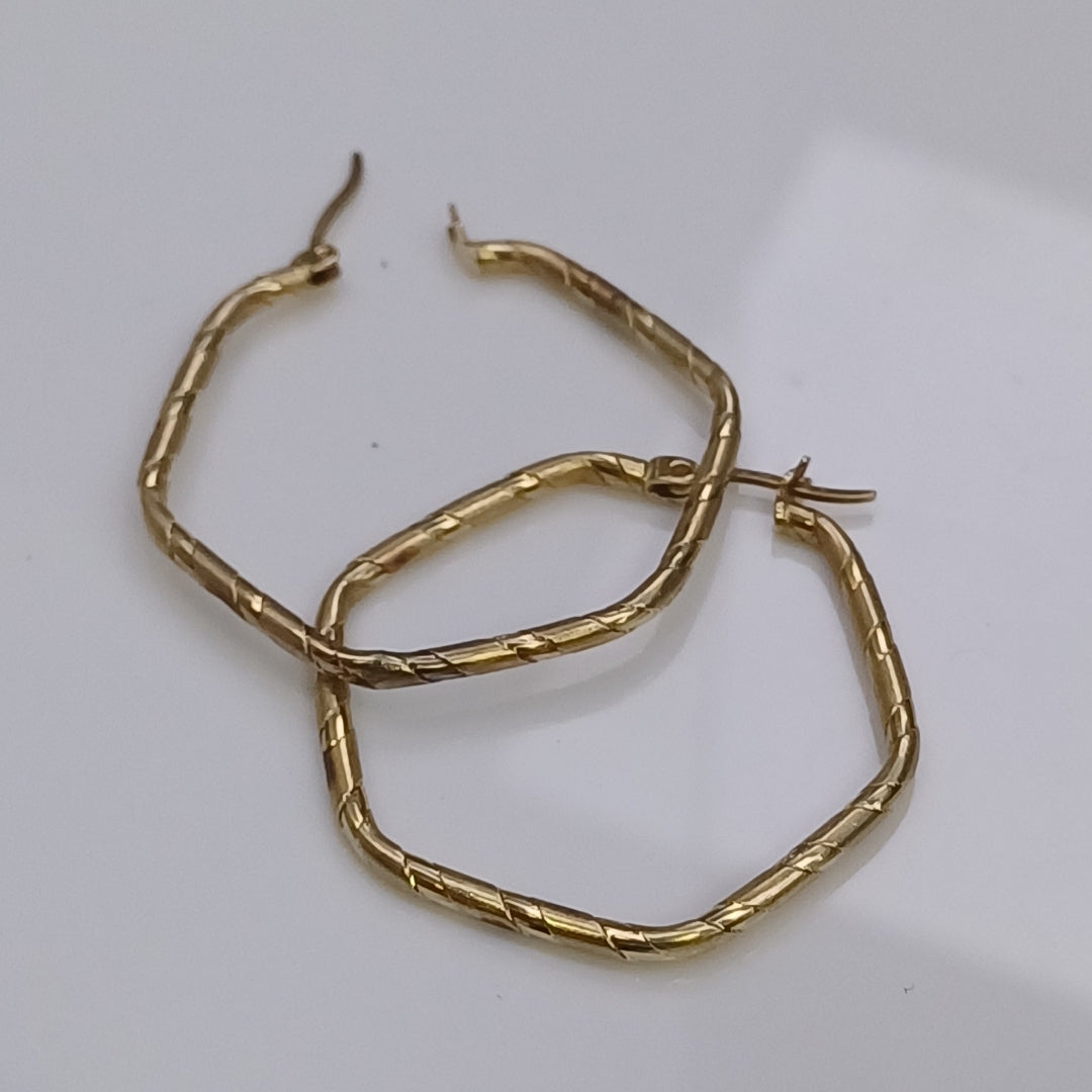 ARRACADAS PAR ORO 14 K 3,20 GRMS (SEMINUEVO)