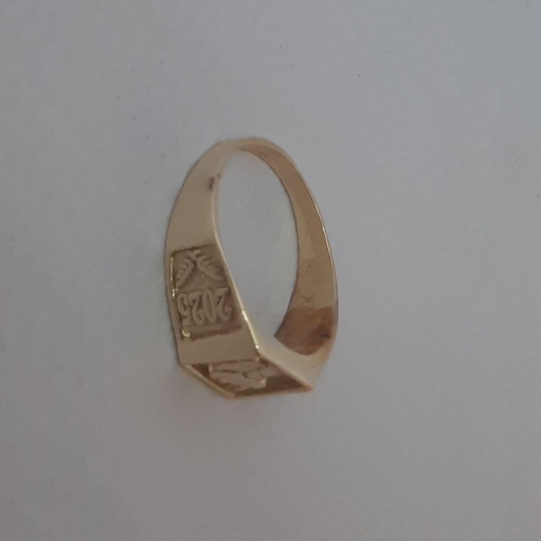 ANILLO, ANILLO CONMEMORATIVO ORO 10 K 7.3 GRMS (SEMINUEVO)