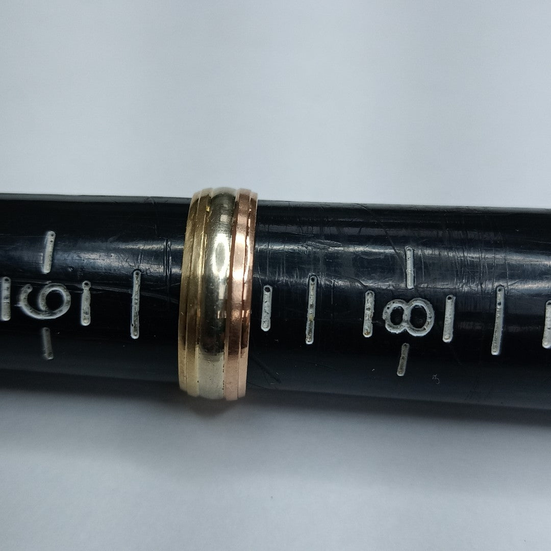 ARGOLLA ORO, ORO COMBINADO 14 K 0.9 GRMS (SEMINUEVO)