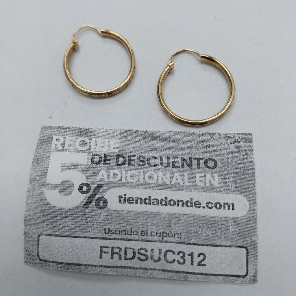 ARRACADAS PAR ORO 10 K 1.7 GRMS (SEMINUEVO)