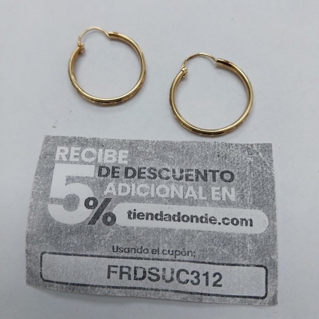 ARRACADAS PAR ORO 10 K 1.7 GRMS (SEMINUEVO)