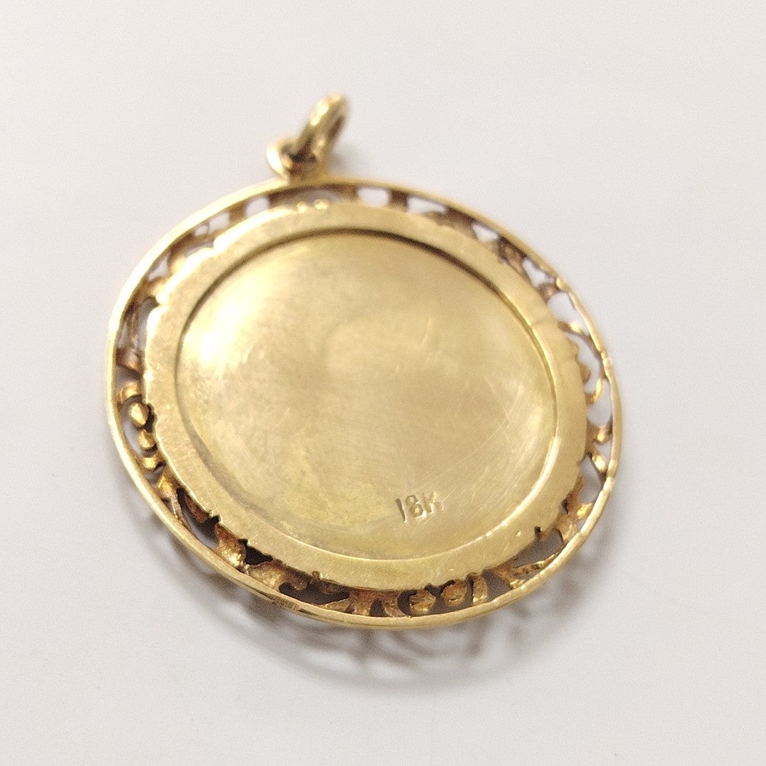 DIJE, MEDALLA PERSONAL ORO 18 K 7.5 GRMS (SEMINUEVO)