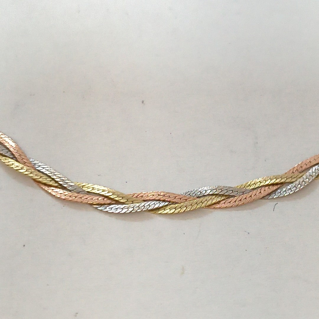 PULSERA ORO COMBINADO 10 K 1,80 GRMS (SEMINUEVO)