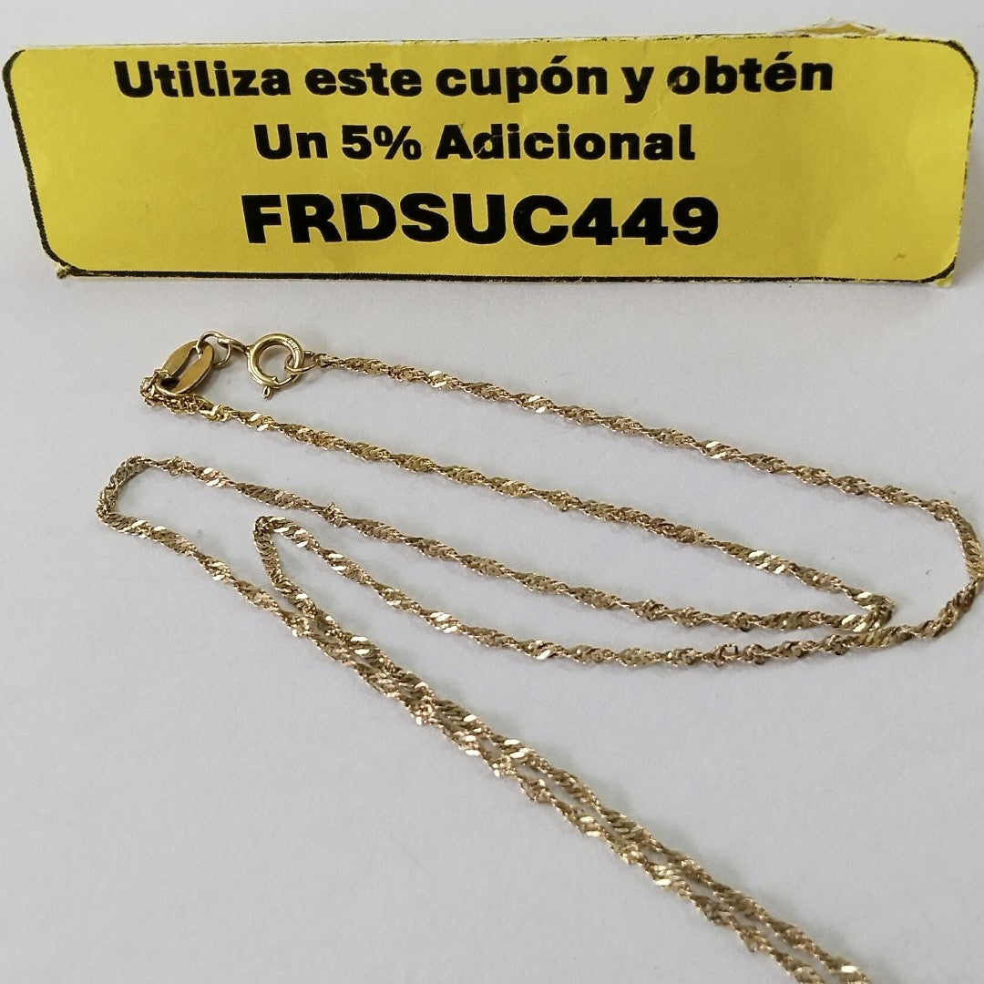 DIJE, GARGANTILLA ORO 10 K 1.6 GRMS (SEMINUEVO)