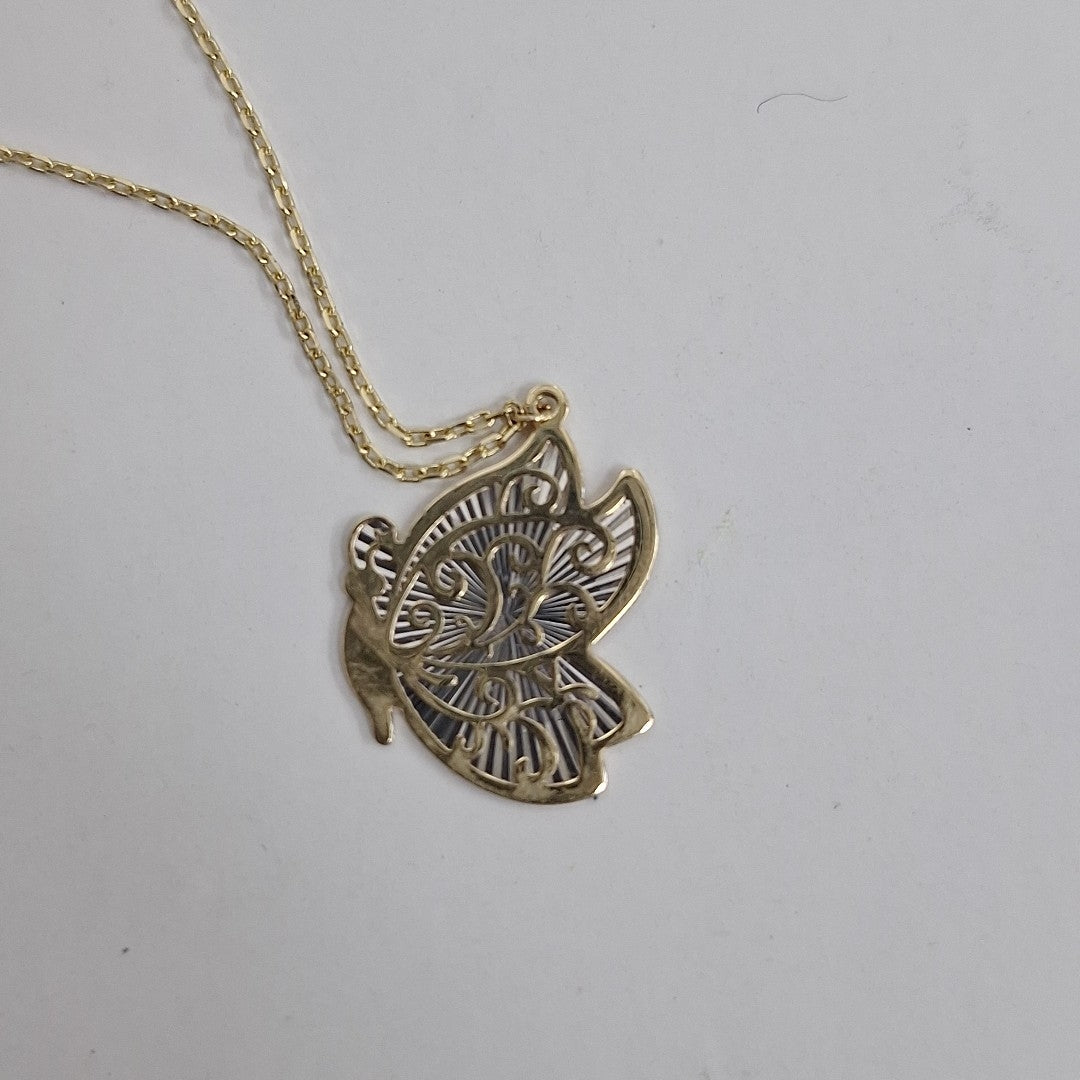 CADENA, DIJE ORO, ORO COMBINADO 14 K 2.4 GRMS (SEMINUEVO)
