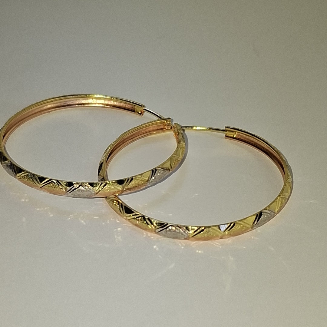 ARRACADAS PAR ORO COMBINADO 10 K 3.7 GRMS (SEMINUEVO)