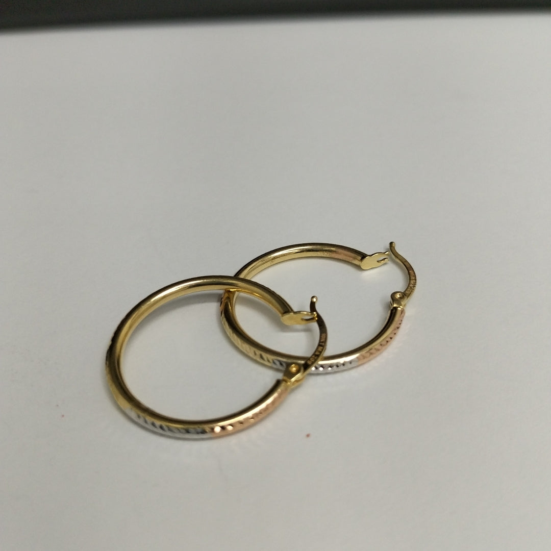 ARRACADAS ORO 10K 1.5 (NUEVO)