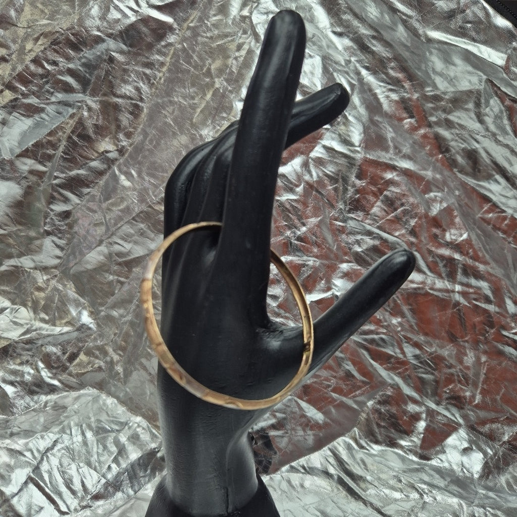 PULSERA RIGIDA ORO COMBINADO 10 K 6,00 GRMS (SEMINUEVO)