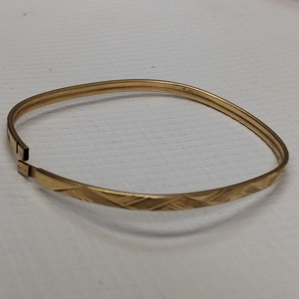 PULSERA RIGIDA ORO 14 K 4.6 GRMS (SEMINUEVO)