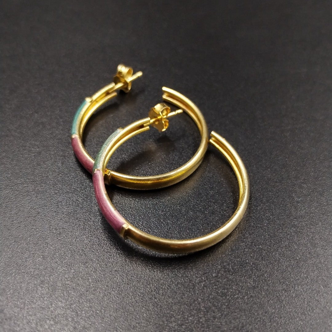 BROQUELES PAR ORO 14 K 4.8 GRMS (SEMINUEVO)