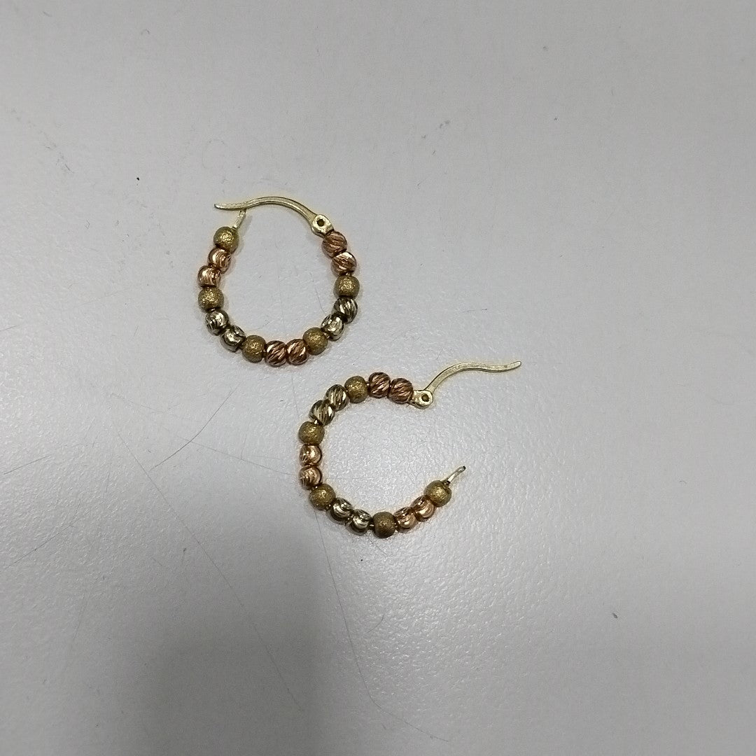 ARRACADAS PAR ORO 14 K 2.9 GRMS (SEMINUEVO)
