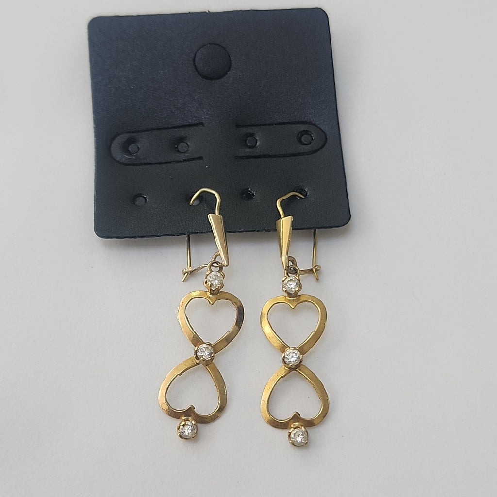 ARETES PAR ORO 8 K 1.5 GRMS (SEMINUEVO)