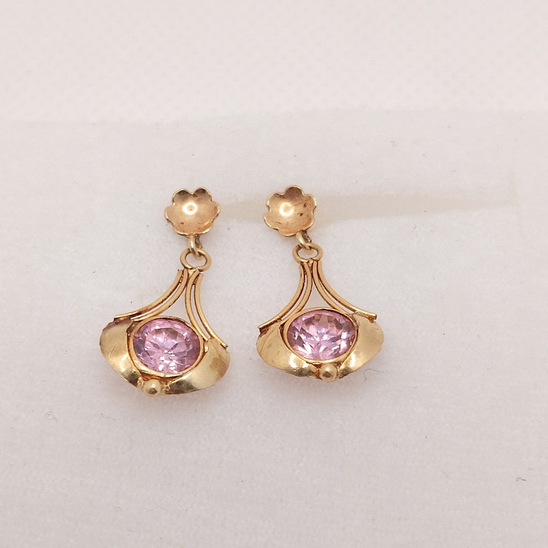 ARETES PAR ORO 14 K 1.8 GRMS (SEMINUEVO)