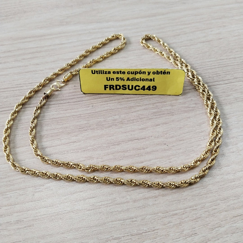 CADENA ORO 21 K 15.5 GRMS (SEMINUEVO)