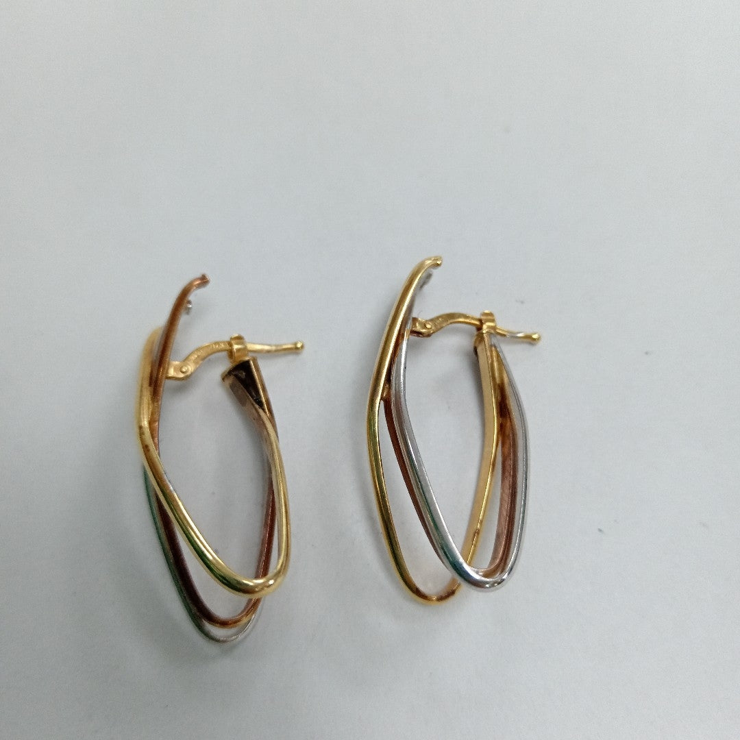 ARRACADAS PAR ORO 14 K 3.7 GRMS (SEMINUEVO)