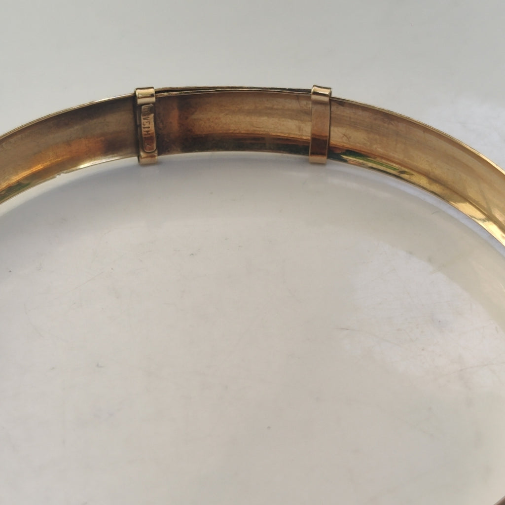 PULSERA RIGIDA ORO 10 K 10.2 GRMS (SEMINUEVO)