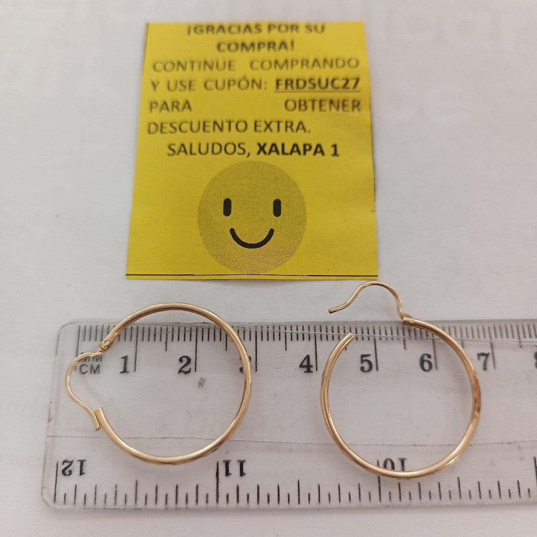 ARRACADAS PAR ORO 14 K 1.8 GRMS (SEMINUEVO)