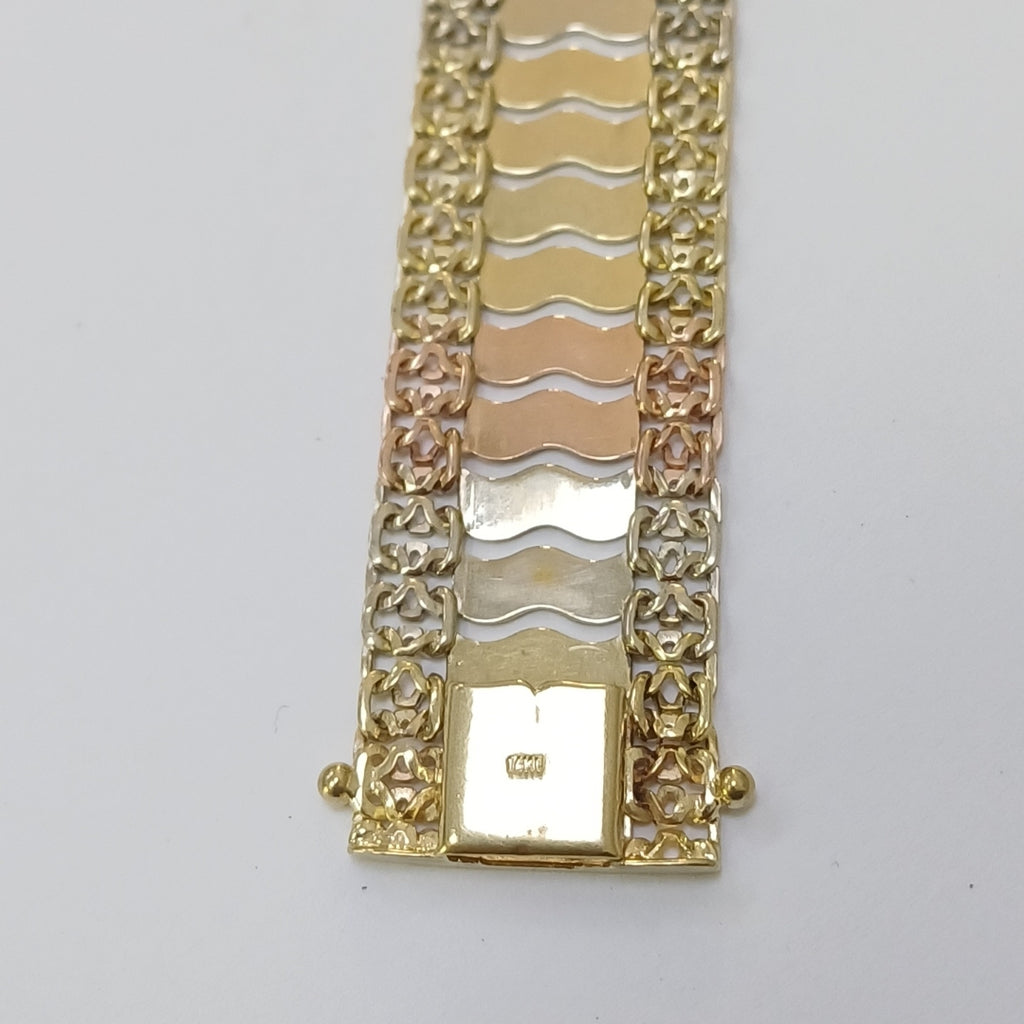 PULSERA ORO,ORO COMBINADO 14 K 25,30 GRMS (SEMINUEVO)