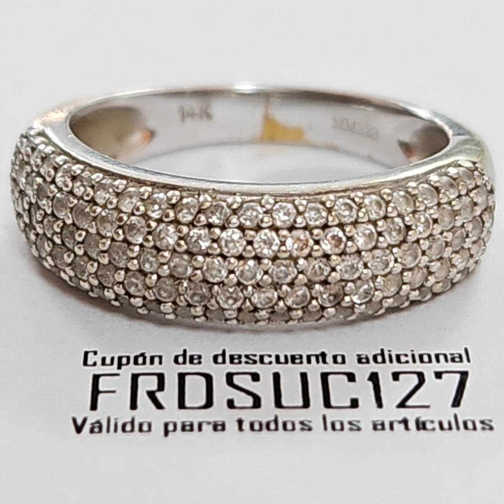 ANILLITO ORO BLANCO 14 K 3.9 GRMS (SEMINUEVO)