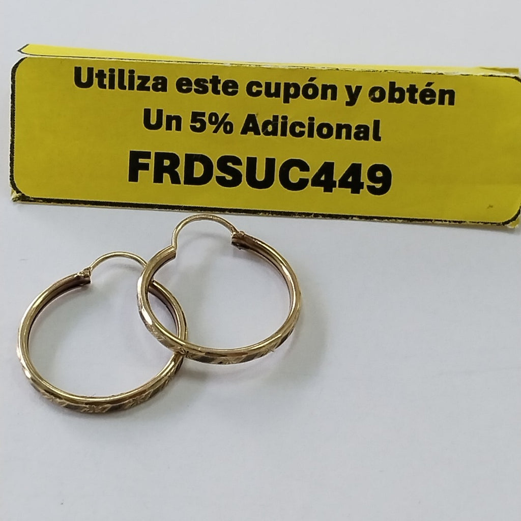 ARRACADAS PAR ORO 10 K 1.7 GRMS (SEMINUEVO)
