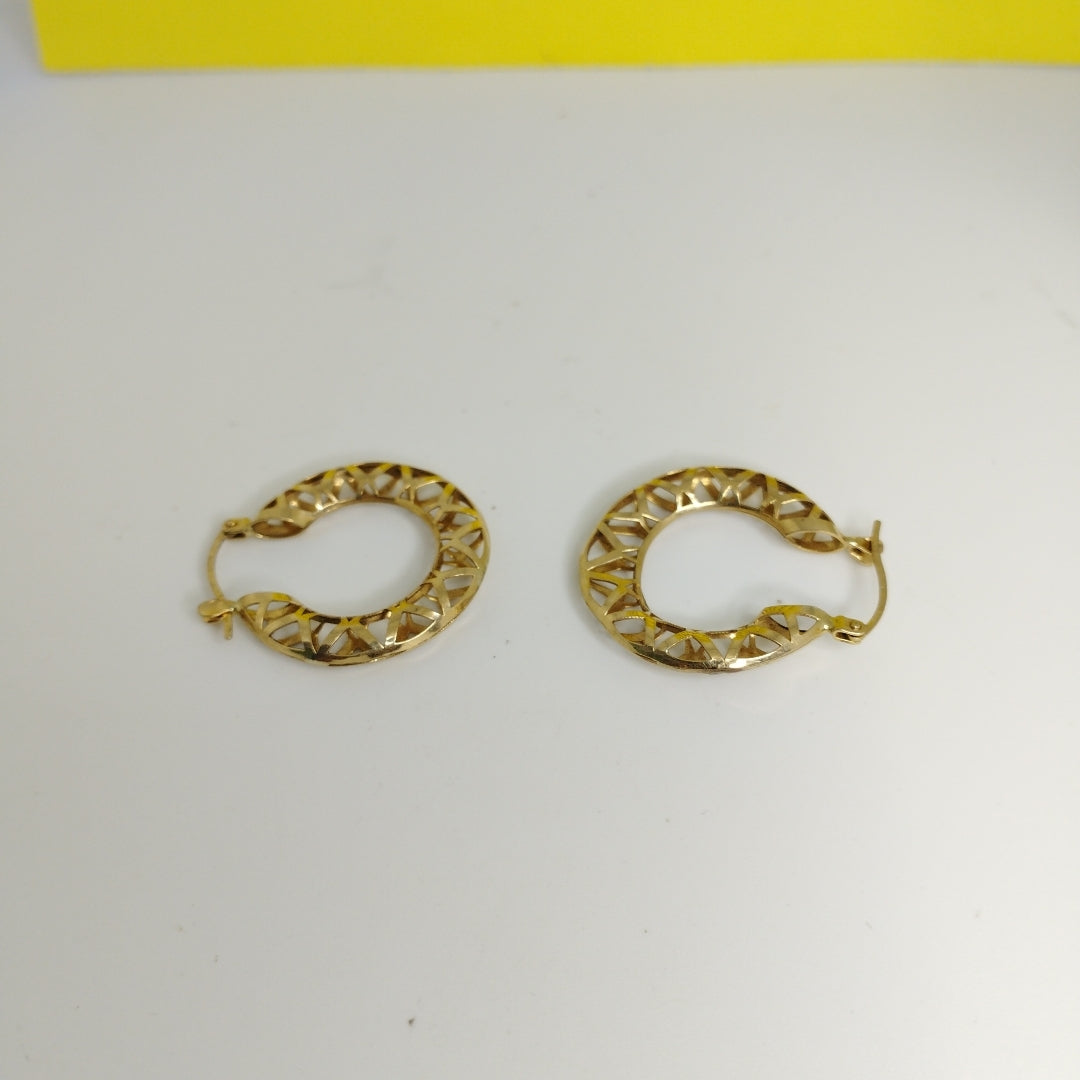 ARRACADAS PAR ORO 10 K 2.8 GRMS (SEMINUEVO)