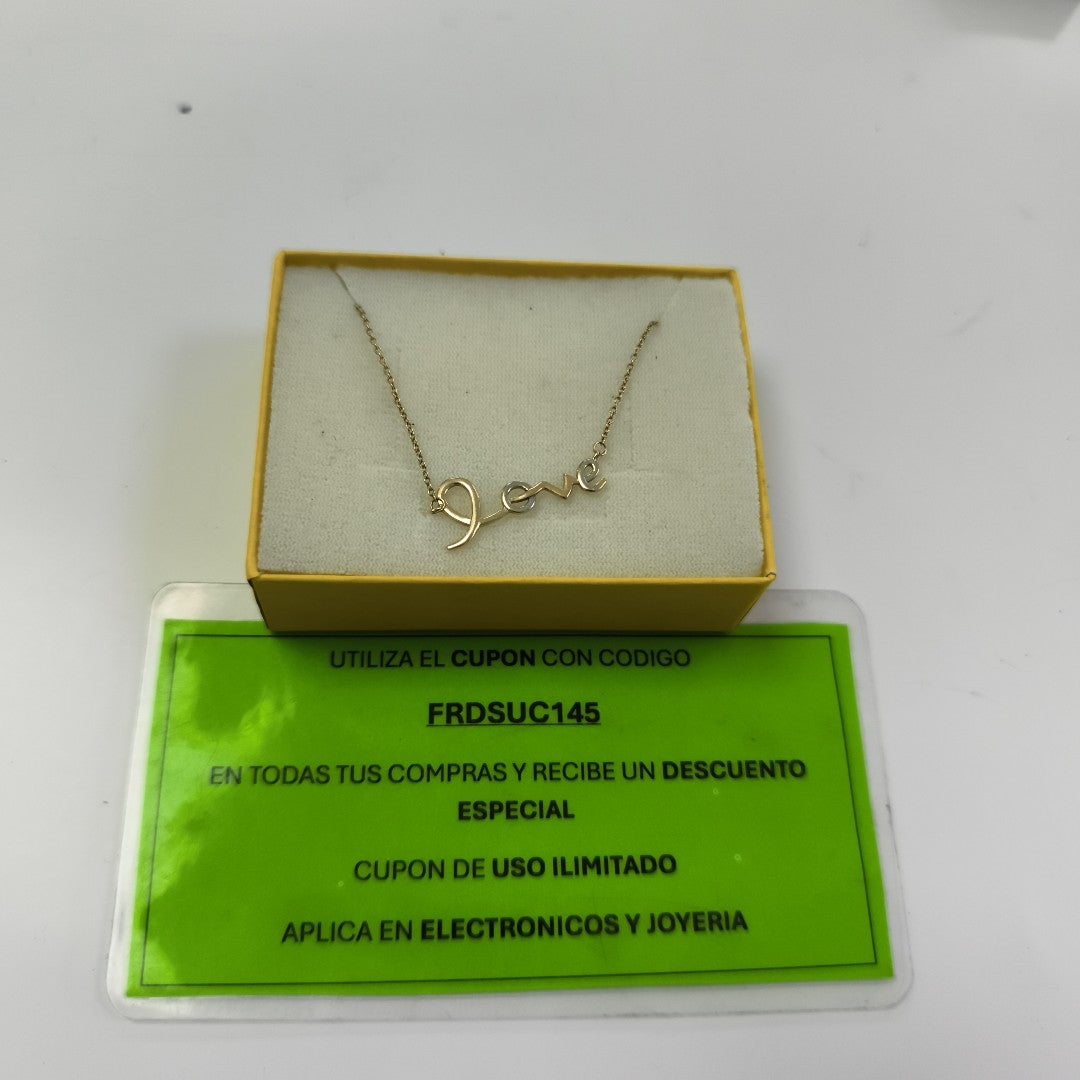 CADENA, DIJE ORO 14 K 2.4 GRMS (SEMINUEVO)