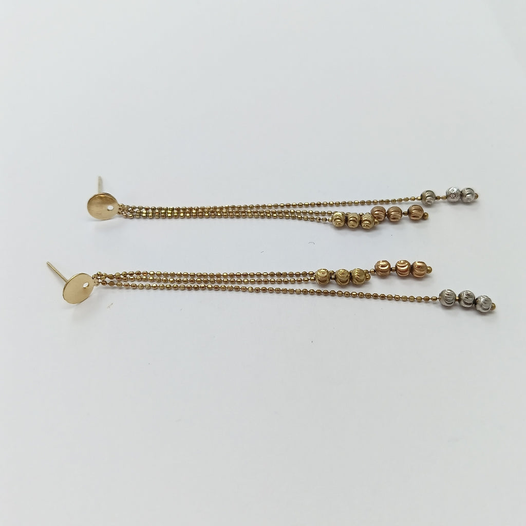 BROQUELES PAR ORO 14 K 2.9 GRMS (SEMINUEVO)