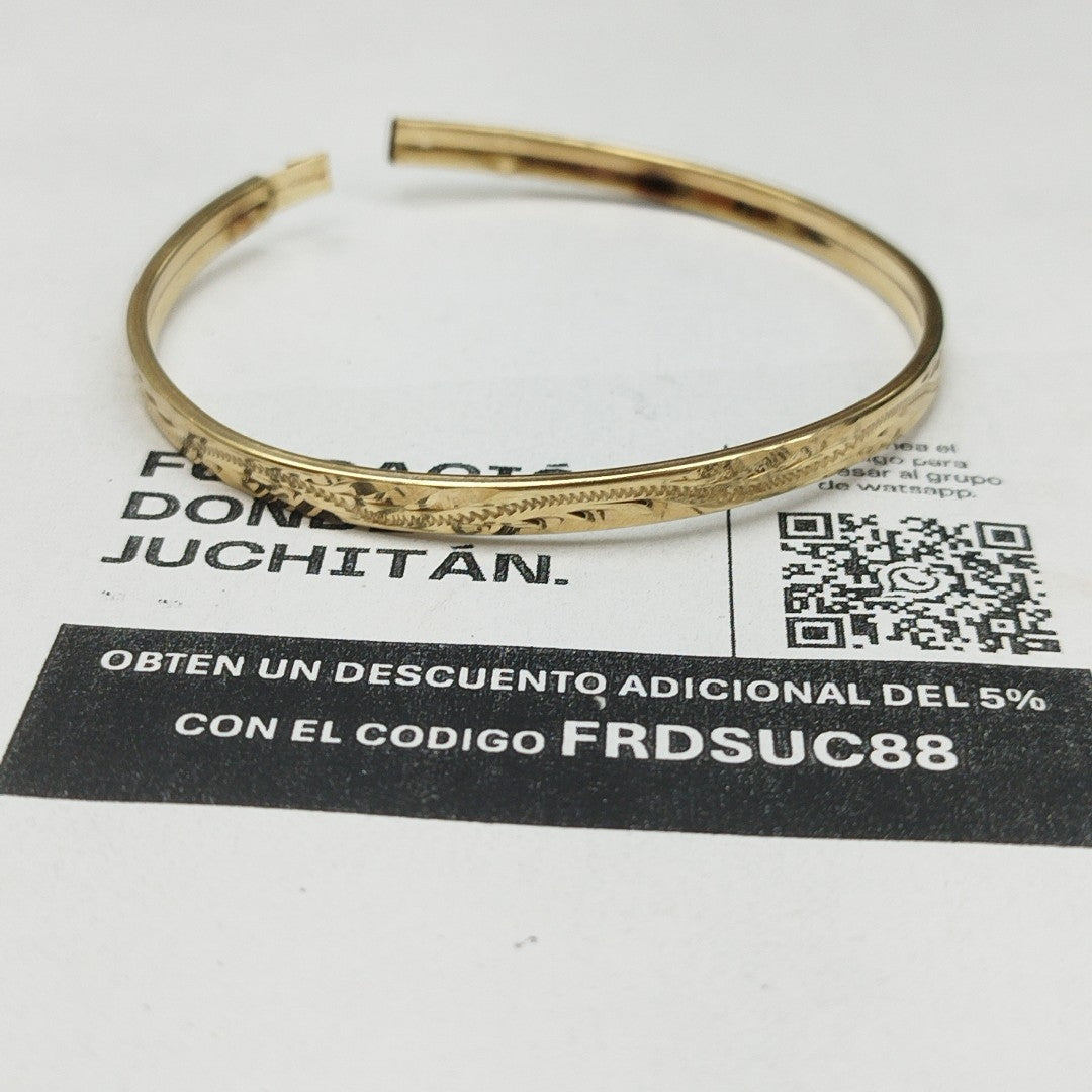 PULSERA RIGIDA ORO 10 K 5.7 GRMS (SEMINUEVO)