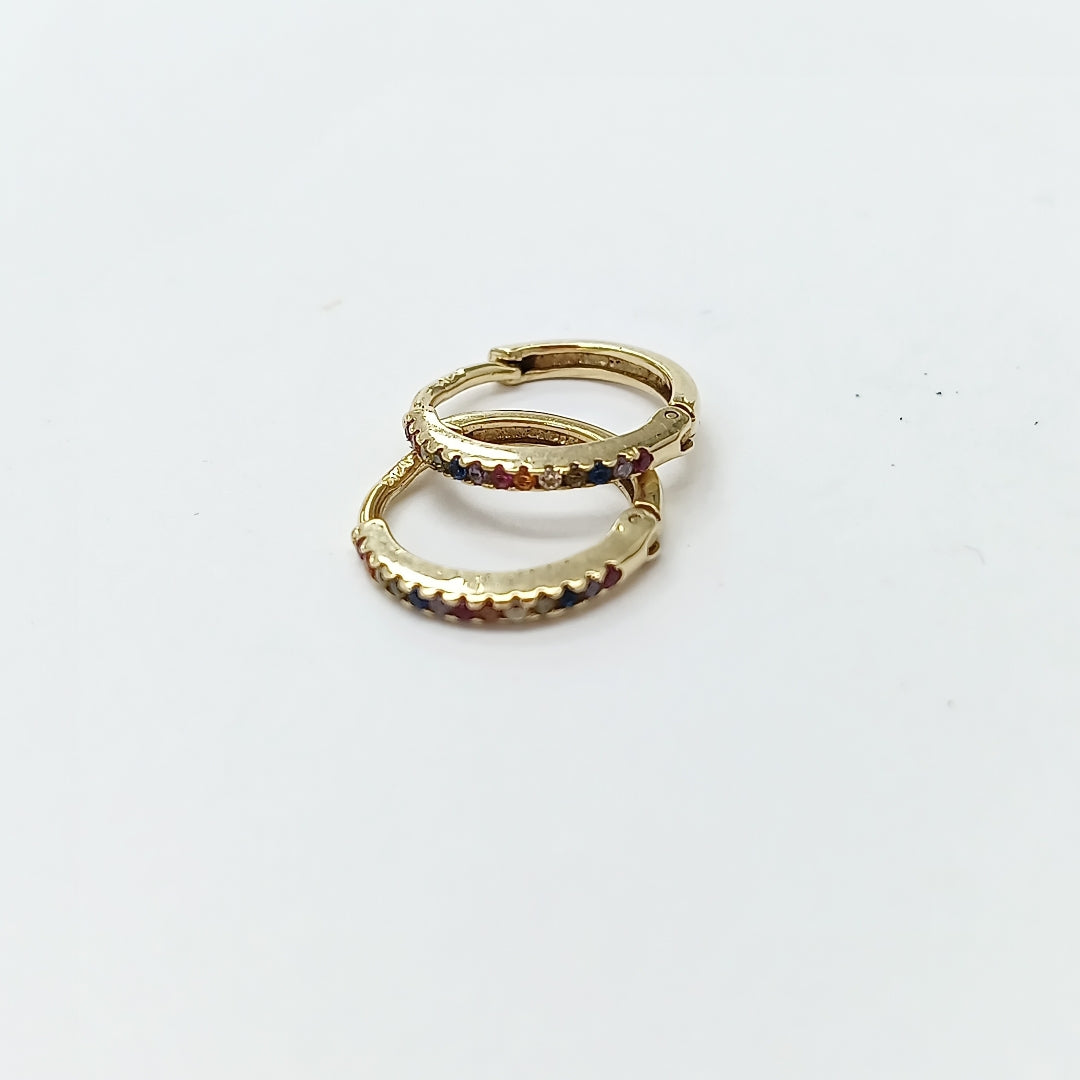 ARRACADAS PAR ORO 14 K 1.7 GRMS (SEMINUEVO)