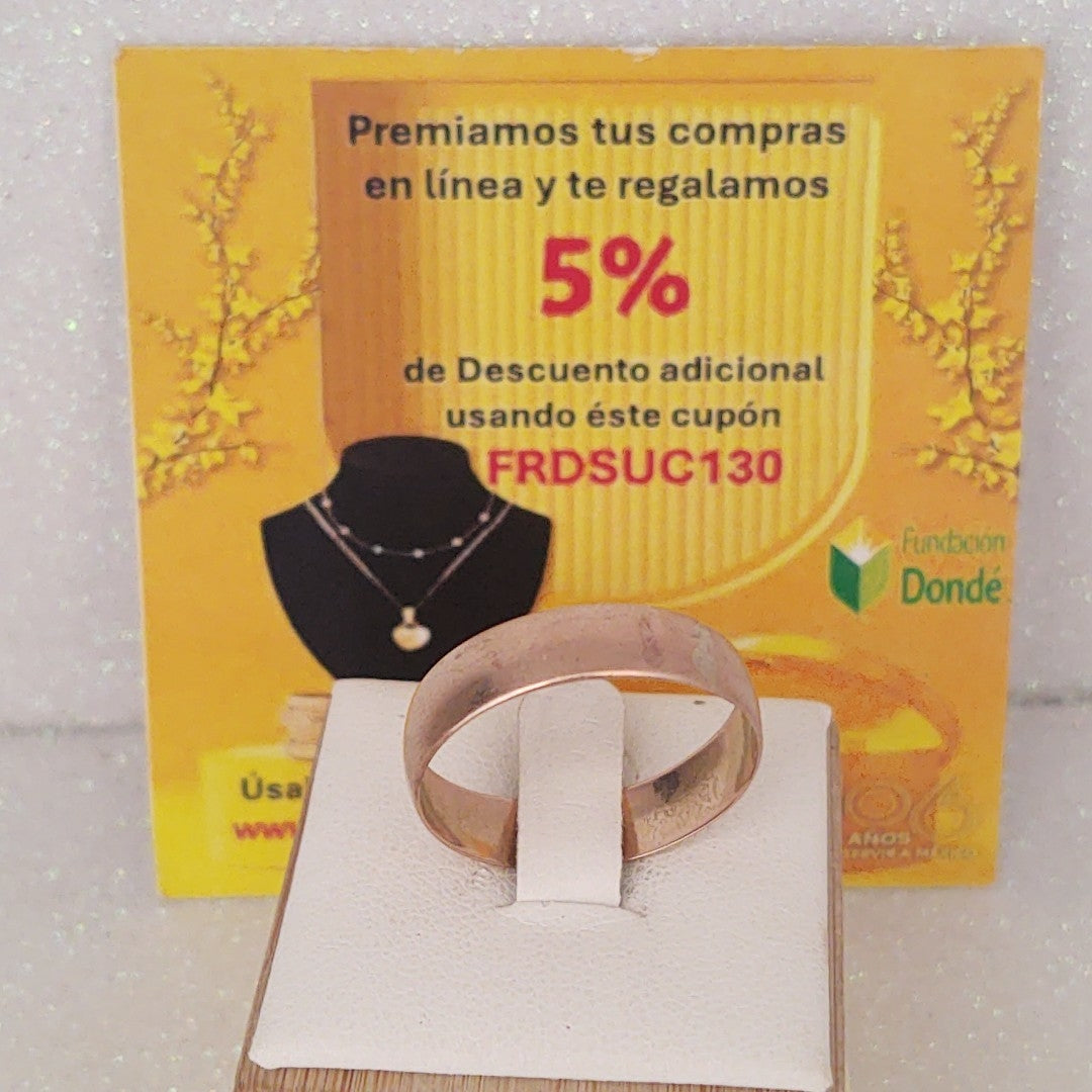 ARGOLLA ORO 10 K 2 GRMS (SEMINUEVO)