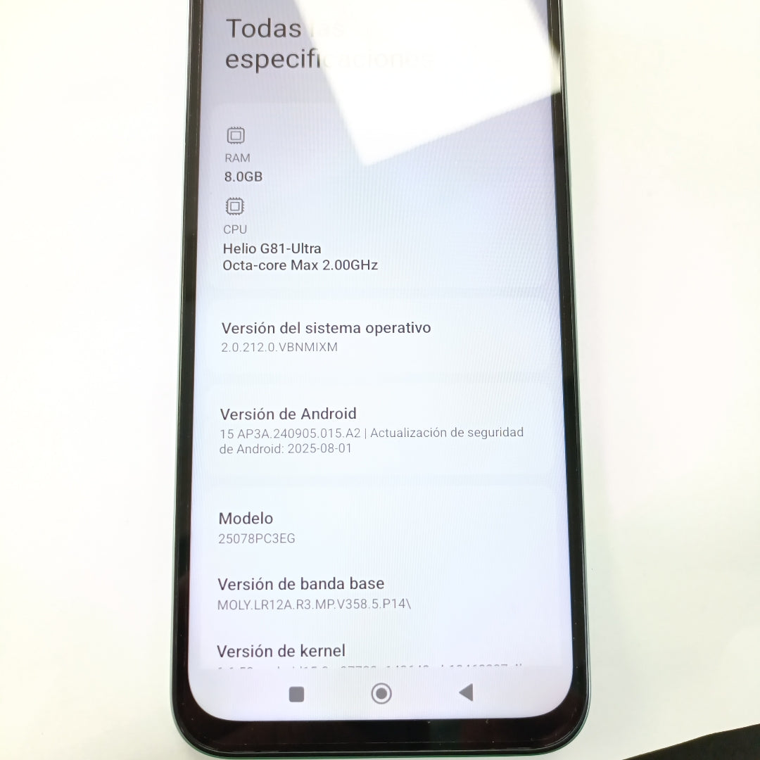 CELULAR XIAOMI POCO C85 25078PC3EG (2025) 256 GB 8 GB RAM (SEMINUEVO)
