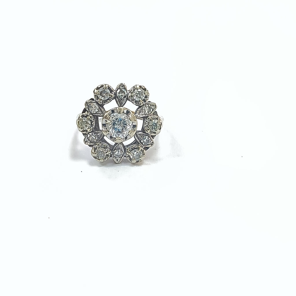 ANILLITO ORO BLANCO 14 K 4.8 GRMS (SEMINUEVO)