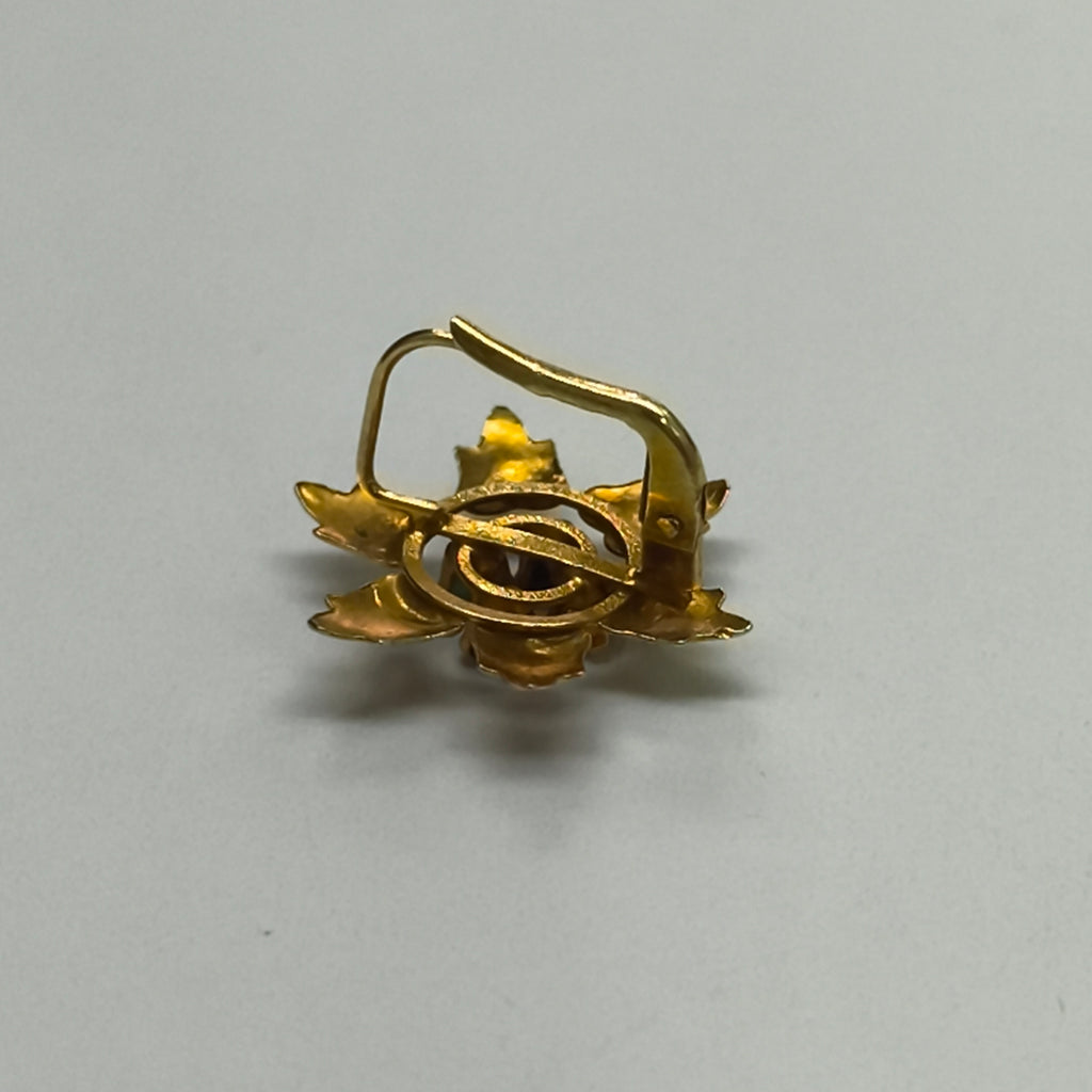 ARETES PAR ORO,RODIADO 8 K 2,20 GRMS (SEMINUEVO)