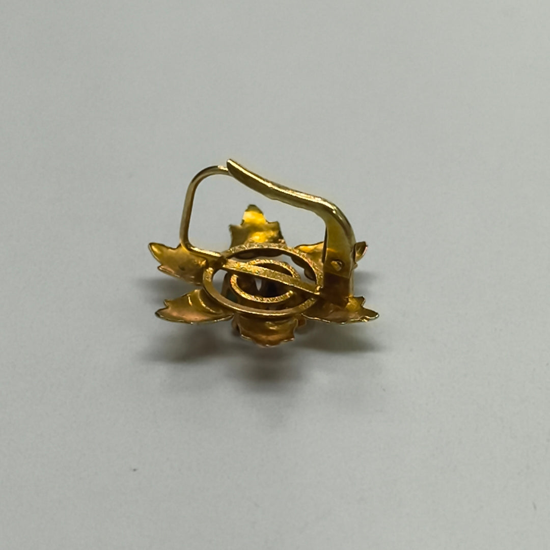 ARETES PAR ORO,RODIADO 8 K 2,20 GRMS (SEMINUEVO)