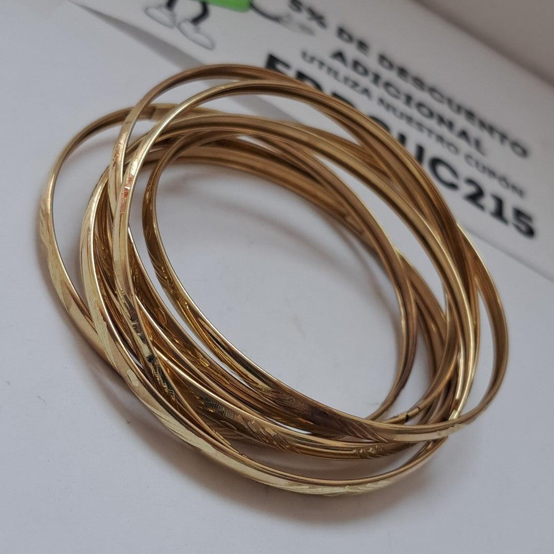 SEMANARIO DE PULSERAS ORO 10 K 22.9 GRMS (SEMINUEVO)
