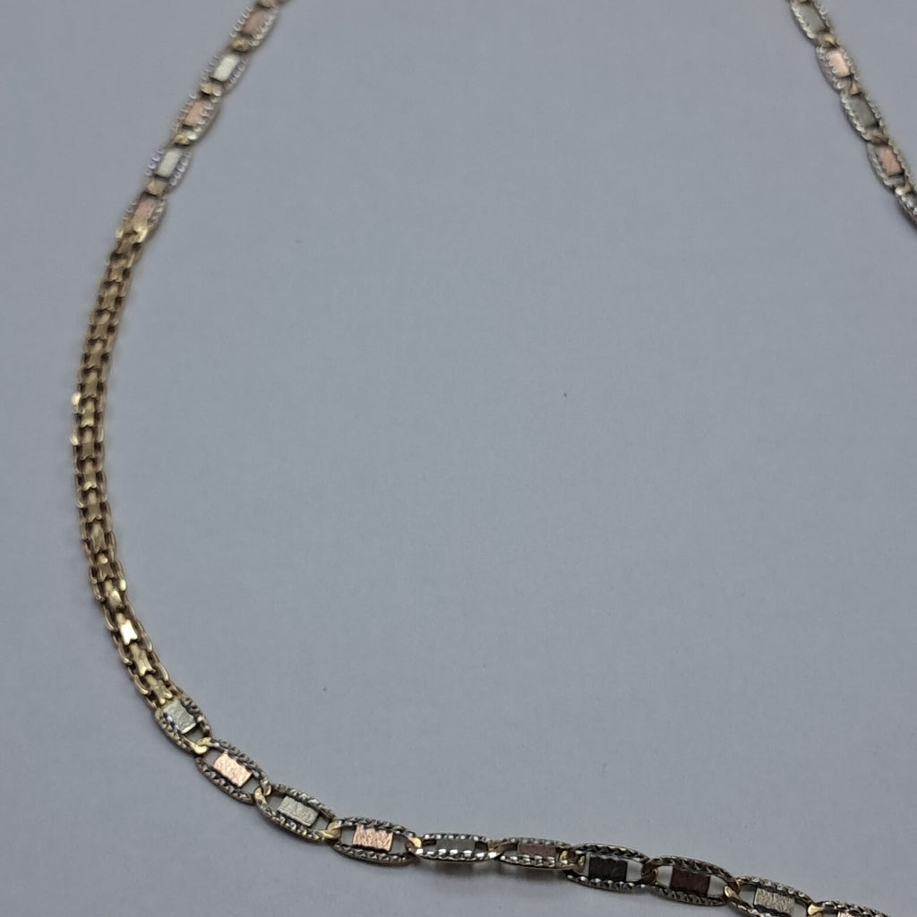 CADENA ORO COMBINADO 10 K 9.7 GRMS (SEMINUEVO)