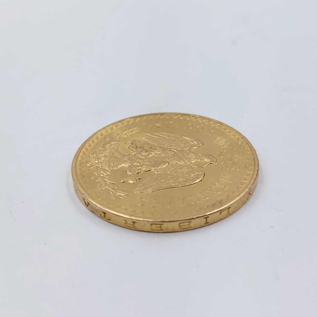 K1 41.6 GRMS 21 K IDENTIFICACIÓN MONEDA NOMINATIVA MONEDAS PESOS 50 PESOS (SEMINUEVO)