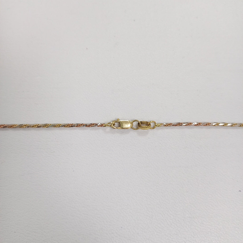 CADENA ORO, ORO COMBINADO 14 K 4.3 GRMS (SEMINUEVO)